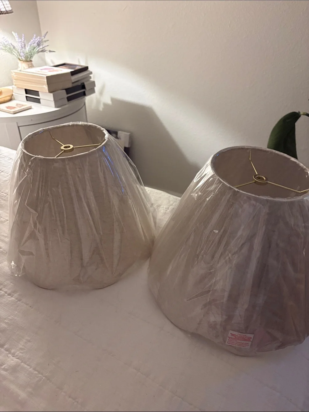 Neutral Linen Table Lamp Shade Set